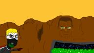 aryan_chad bloodshot_eyes blue_eyes chud clothes crying desert drawn_background glasses looking_at_you looking_to_the_left mask mouth_mask nate pointing respirator soy yellow_hair // 3840x2160 // 383.8KB
