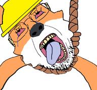 bambisona crying dastarman dave_and_bambi dead deviantart_user furfag hanged orange_fur stubble variant:bernd // 760x704 // 229.1KB