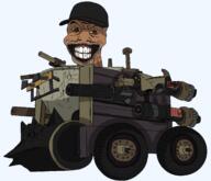 armor balding baseball_cap beam black_hat blaster bumper cannon clenched_teeth cracked_teeth distorted eli_vance grime gums highlights hinge looking_at_you metal nail neck ominous panel roller screw shading skibidi_toilet smile spike spikes stitch strain stubble support_beam t50_eyes thruster toilet transparent_background variant:feraljak vein wheels wrinkles // 1750x1500 // 126.5KB