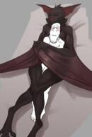 background bat blushing closed_mouth female full_body furry glasses hmofa hugging muscles muscular_male naked neutral redraw sllsfhm stubble subvariant:neutralplier variant:markiplier_soyjak // 1380x2040 // 892.2KB