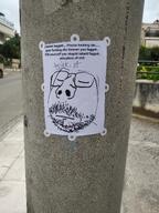 advertisement closed_eyes closed_mouth faggot glasses irl irl_background operation_reality soyjak soyjak_st stubble text variant:gapejak white_skin // 3016x4032 // 6.5MB