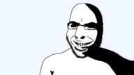biting_lip black_eyes closed_mouth glasses ominous smile soyjak stubble variant:cobson // 1920x1080 // 51.1KB