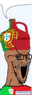 angry bald brown_skin crying flag:portugal islam jewishautismaward78_(namefag) portugal queen_of_spades speech_bubble star_and_crescent stretched_mouth stubble subvariant:soyak_34 transparent_background variant:soyak // 607x1769 // 184.2KB