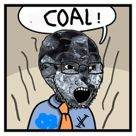 black_skin bubble coal coal_skin hair series:soyjaks? soyjak soyjaks? stinky stonetoss stubble teeth text text_bubble variant:soyak // 500x500 // 191.3KB