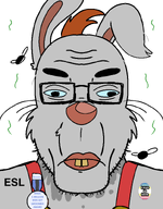 award badge beard discord_logo_facial_mark ear esl esl_pedo flag:minor_attracted_person fnf_pedo furnigger glasses hair lips rabbit roger_rabbit roger_rabbit_pedo stinky subvariant:neutralplier teeth variant:markiplier_soyjak variant:soyak white_background // 626x800 // 59.5KB