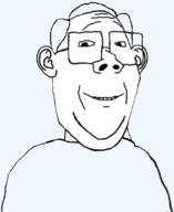 ear glasses hair meta:tagme smile soyjak template variant:protestantjak // 666x816 // 110.2KB