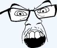 accessory angry face glasses open_mouth teeth template transparent variant:feraljak // 726x625 // 22.1KB