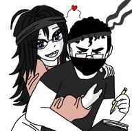 artist:dunchenman book clothes cute dunchenman_(user) female glasses hair holding_object kawaii love mask meta:namefags pencil variant:chudjak variant:soytan // 768x761 // 257.2KB