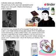 ack artist:conservativewaluigi beard bible bloodshot_eyes crying dumbbell estrogen fish_oil gigachad glasses hanging holy_bible indeed low_effort meta:edit meta:low_effort nas:gigachad nas:wojak open_mouth red_eyes rope study subnas:doomer subnas:gigayell suicide tear text tinder tongue tranny troon variant:bernd wojak yellow_teeth // 1001x999 // 468.4KB