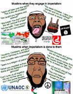 _states al_andalus arabic_text brown_skin caliphate christianity crying empire european_union grey_wolves imperialism islam islamic_state muslims open_mouth peace_sign shahada suicide_bomber taqiyah turkiye united united_nations variant:bernd variant:markiplier_soyjak // 530x680 // 109.7KB