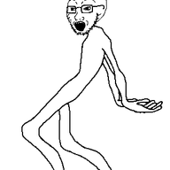 animated arm barefoot dame_tu_cosita dance foot full_body glasses hand leg open_mouth skinny soyjak stubble transparent_background variant:soyak // 309x439 // 42.6KB