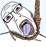 ack bloodshot_eyes crying hanging merge rope rotten_teeth series:fusionjaks subvariant:berndplier template tongue variant:bernd variant:markiplier_soyjak white_skin // 1148x1175 // 52.6KB