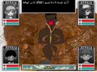 aubrey_(omori) black_skin bloodshot_eyes crying english_text hair hero_(omori) irl_background jartycuck kel_(omori) nigger noose omori poop rope scared subvariant:obsessedchud sunny_(omori) text variant:chudjak video_game watermark // 640x480 // 534.7KB