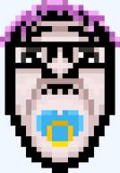 binky five_nights_at_cobson's glasses mustache purple_hair small_eyes subvariant:wholesome_soyjak variant:gapejak // 194x278 // 7.8KB