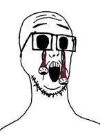 bald eyebrows eyes eyes_popping gore stubble surprised variant:eyesoyckets_bill // 296x391 // 57.4KB