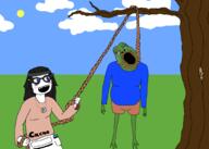 frog hanging pepe rope tree variant:soytan // 2100x1500 // 303.9KB