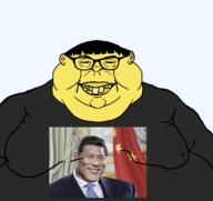 asian buck_teeth china closed_mouth clothes ear fat flag:china gigachad hair lips mutt subvariant:branigger subvariant:branigook teeth tshirt variant:brandon variant:meximutt xi_jinping yellow_skin yellow_teeth // 1675x1583 // 513.4KB