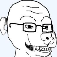 dog glasses merge snout soyjak variant:soyak variant:unknown // 376x374 // 44.0KB