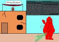 beard brap brown_skin building devil_horns fart hadith horn house islam muslims quran red_skin satan speech_bubble tail text tongue variant:bernd variant:meximutt wing // 1824x1288 // 779.7KB