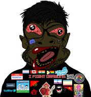 anarchism antifa black_skin brown_skin canada commie commie_pedo_troon commiepedotroon communism dark_skin discord faggot fat glasses hair hello_my_name_is_(sticker) homestuck india meta:tagme nigger nojakfan_(namefag) pedophile shitskin stubble tranny trend:slopjak tumblr twitter variant:nojak zoophile // 700x751 // 440.2KB