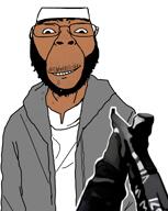 ack arm bloodshot_eyes brenton_tarrant clothes gun imminent_death islam meta:tagme moan open_mouth scream shotgun smile stubble text tongue variant:bernd video // 1074x1346, 7.8s // 2.8MB