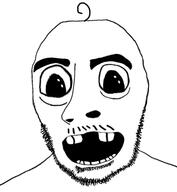 baby deformed missing_teeth mustache oh_my_god_she_is_so_attractive open_mouth soyjak stubble subvariant:gerald variant:cobson // 550x595 // 110.9KB