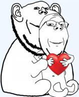 glasses heart not_oc smile smirk soyjak subvariant:impdrink subvariant:wholesome_soyjak transparent_background variant:gapejak variant:impish_soyak_ears // 2549x3117 // 658.2KB