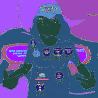 3dgifmaker animated asian clothes female glasses hair hat protokleki soyjak squint subvariant:female_cobson variant:cobson // 250x250 // 79.9KB