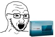 3ds artist:swede glasses nintendo nintendo_3ds open_mouth soyjak stubble swede_(artist) variant:soyak video_game // 1200x800 // 220.3KB