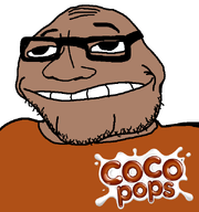 bald cereal chin coco_pops glasses kelloggs logo smirk soyjak stubble subvariant:lakuse transparent_background variant:smugjak wrinkles // 600x640 // 94.2KB