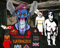 angry basement beret blood bloodshot_eyes blue_skin bomb british butcher catholic catholicism crying full_body hair ied knife lenny_murphy lvf murder nazism ogre_ears ominous rape seething shankill_butchers smoke stubble subvariant:hornyson swastika text the_troubles torture tranny ulster uvf variant:bernd variant:cobson variant:gapejak variant:impish_soyak_ears variant:markiplier_soyjak // 3420x2736 // 8.1MB