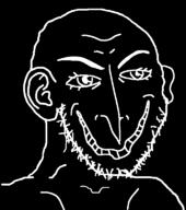 black_skin ear inverted large_nose smile soyjak stubble variant:soyak // 680x768 // 33.4KB