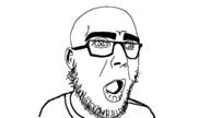 clothes ear glasses open_mouth soyjak stubble variant:unknown // 1280x720 // 30.5KB