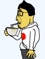 asia cup drink drinking green_tea japan le_wok_face looking_to_the_left subvariant:asiamutt subvariant:euromutt tea // 534x702 // 34.9KB