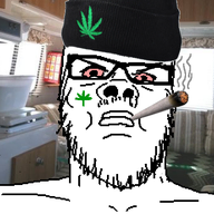 angry beanie bloodshot_eyes closed_mouth clothes dude_weed glasses hat mustache smoking soyjak stubble variant:a24_slowburn_soyjak weed // 462x491 // 194.5KB