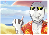 1soyjaks artist:tqqt beach body_hair brapped_comment_section☣️☣️☣️_do_not_enter☣️☣️☣️ clothes cloud coconut drawfag drawing drawn_background flag:nazi_germany glasses hand sand sandcastle sea shading smile straw stubble subvariant:wholesome_soyjak summer sunglasses umbrella variant:gapejak watermark // 1009x715 // 659.3KB