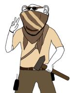 arm bandana clothes ear goggles hammer hand hat holding_hammer holding_object soyjak variant:impish_soyak_ears wagner_group // 1390x1800 // 119.7KB