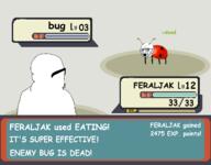 bug eat_the_bugs greentext pokemon pokemon_battle variant:feraljak variant:soyak // 4072x3185 // 1002.4KB