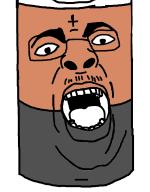 battery glasses mustache open_mouth soyjak stubble variant:chugsjak // 1119x1431 // 317.0KB