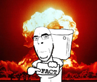 artist:chauvin beard closed_mouth explosion fact frown glasses hand holding_object nukes sign skibidi_toilet text toilet trvthnvke variant:cobson // 960x816 // 958.3KB