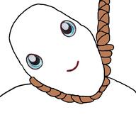 blue_eyes closed_mouth cute hanging no_nose rope smile soyjak squishmallow suicide variant:bernd // 534x498 // 55.7KB
