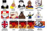 calvinism catholic christianity evangelicals islam jews lutheran methodism mormonism nigger orthodox pentecostal // 3000x2000 // 2.3MB