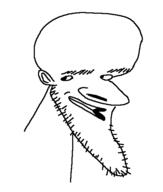 closed_mouth ear grin soyjak stubble variant:unknown // 463x545 // 5.2KB