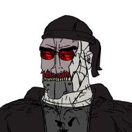 bandage durag glasses hank_j_wimbleton jawline madness_combat muscular_male squinting subvariant:perceptive_chud variant:chudjak // 799x799 // 174.7KB