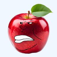 apple face food foodjak fruit red_skin transparent_background variant:meximutt // 1920x1920 // 2.6MB