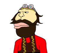 Fananees beard closed_mouth clothes goggles hair hat lips mustache ramadan subvariant:brazilmutt white_skin // 888x818 // 108.5KB
