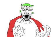 4chan 4cuck angry doom doom_(game) green_hair red_iris variant:dumjacque vein // 1500x1000 // 44.8KB