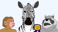 animal award ear fnf_pedo horse macaque monkey pajeet raccoon rhesus_macaque series:animaljaks shitskin subvariant:chudplier text variant:chudjak variant:meximutt variant:pajeetjak zebra // 2900x1600 // 373.7KB