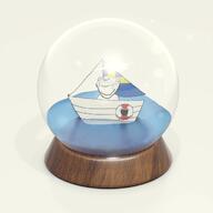 3d boat flag flag:sweden lifebuoy variant:impish_soyak_ears variant:markiplier_soyjak water water_globe // 1080x1080 // 505.6KB