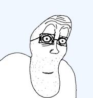 glasses smile smile_closed_mouth stubble subvariant:paintbucketable_cracker transparent_background variant:unpaintbucketable_nigger white_skin // 440x464 // 8.5KB